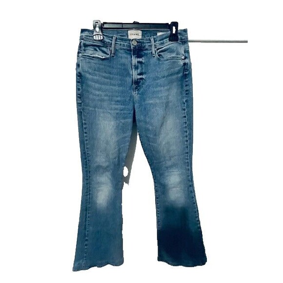 Frame Denim Le High Rise flare jeans size 30 Light Wash - Picture 2 of 16